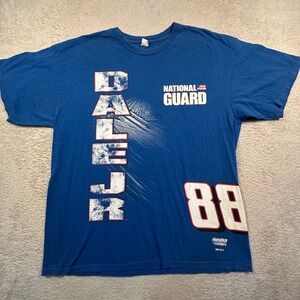 Vintage Y2K AlStyle Dale‎ Jr National Guard NASCAR Racing Graphic T-Shirt Large